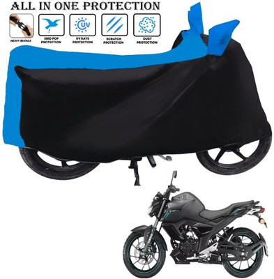 SThanaveX Waterproof Two Wheeler Cover for Yamaha(FZ-S FI, Black, Blue)