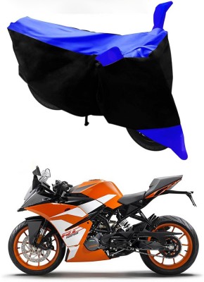 Mdstar Waterproof Two Wheeler Cover for KTM(RC125, Blue, Black)