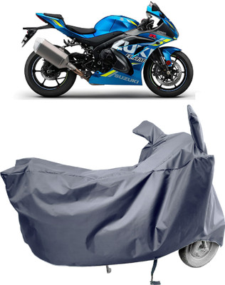 Amexride Two Wheeler Cover for Suzuki(GSX R1000, Grey)