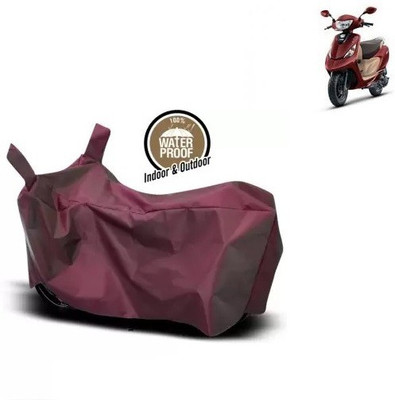 OliverX Waterproof Two Wheeler Cover for TVS(Scooty Zest 110, Maroon)