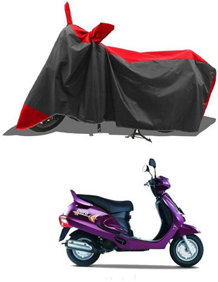 PAGORA Waterproof Two Wheeler Cover for Mahindra(Duro 125, Red, Black)