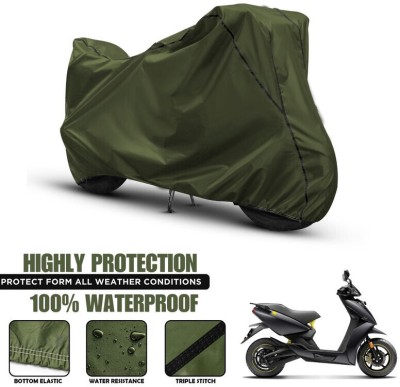 AutoGalaxy Waterproof Two Wheeler Cover for Ather(Electric, Green, Black)