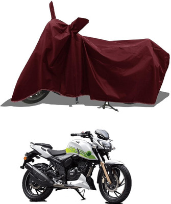 DeepShakshi AUTOMOTIVE Waterproof Two Wheeler Cover for TVS(Apache RTR 200 Fi E100, Maroon)
