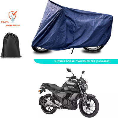 GOSHIV-car and bike accessories Waterproof Two Wheeler Cover for Yamaha(FZ16, Blue)