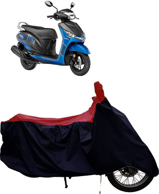 KEDIT Two Wheeler Cover for Yamaha(Alpha BS6, Red, Black)
