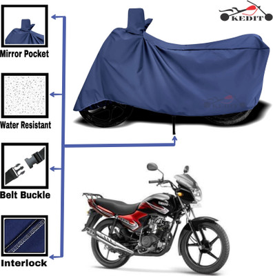 KEDIT Two Wheeler Cover for Universal For Bike(YBR 110, Blue)