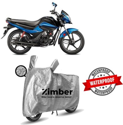 ZIMBER Two Wheeler Cover for Hero(Splendor I Smart, Silver)