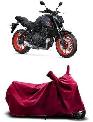 Coxtor Waterproof Two Wheeler Cover for Yamaha(MT 07, Maroon)