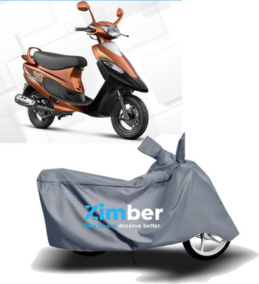 AutoRash Two Wheeler Cover for TVS(Scooty Pep+, Grey)