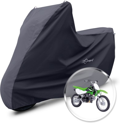 Neodrift Two Wheeler Cover for Kawasaki(KLX 110, Grey, Black)