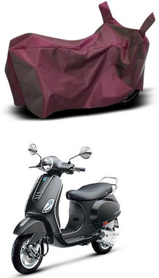 Mdstar Waterproof Two Wheeler Cover for Piaggio(Vespa VXL 125, Maroon)