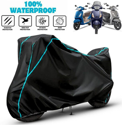 BOTAUTO Waterproof Two Wheeler Cover for TVS(Jupiter, Blue)