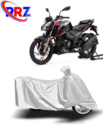 RRZ Waterproof Two Wheeler Cover for TVS(Apache RTR 200 4V, White)