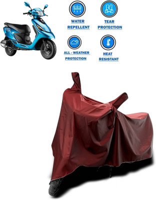 KEDIT Two Wheeler Cover for TVS(Scooty Zest 110, Maroon)