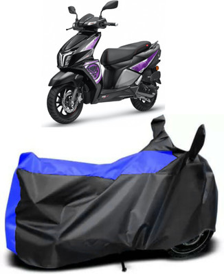 Mdstar Waterproof Two Wheeler Cover for TVS(Ntorq 125, Blue, Black)