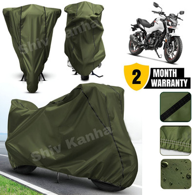 Shiv Kanha Waterproof Two Wheeler Cover for Hero(Xtreme 160 R, Green, Black)