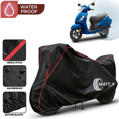 MATT_X Waterproof Two Wheeler Cover for TVS(Jupiter, Multicolor, Black, Red)