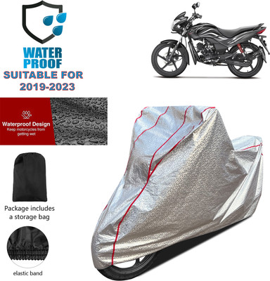 PAGORA Waterproof Two Wheeler Cover for Hero(Passion Xpro, Silver)
