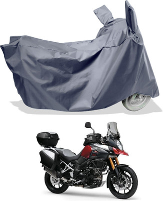 Amexride Two Wheeler Cover for Suzuki(V Strom 1000, Grey)