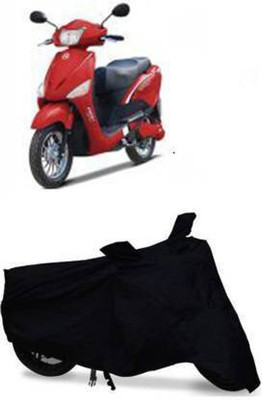 Mdstar Waterproof Two Wheeler Cover for Hero(E Scoot, Black)