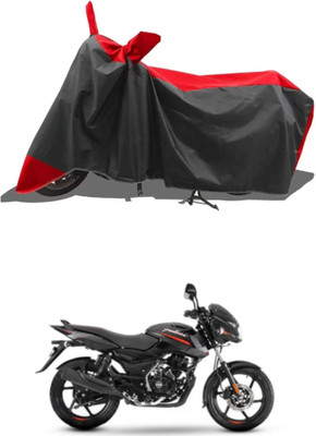 RAQTRO Two Wheeler Cover for Bajaj(Pulsar 125, Red, Black)