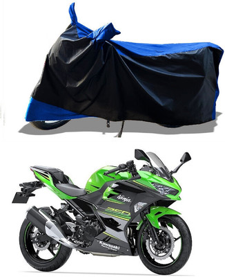 DeepShakshi AUTOMOTIVE Waterproof Two Wheeler Cover for Kawasaki(Ninja 250, Blue)