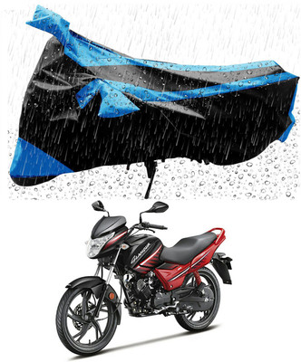 APNEK Two Wheeler Cover for Hero(Glamour, Blue, Black)