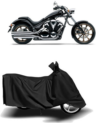 starmick Waterproof Two Wheeler Cover for Honda(VT 1300CX, Black)