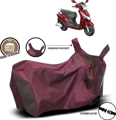 AASHTIK MART Two Wheeler Cover for Hero(Destini 125, Maroon)