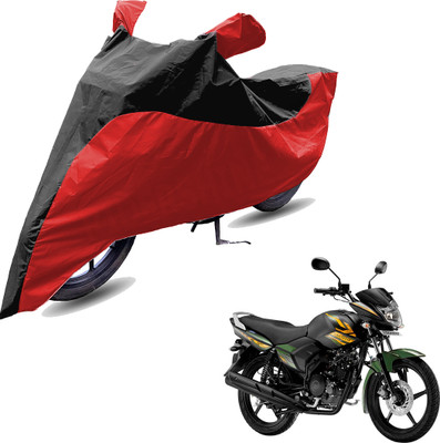 RiderShine Two Wheeler Cover for Yamaha(Saluto, Red, Black)