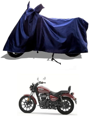 KEDIT Two Wheeler Cover for Royal Enfield(Meteor 350, Blue)