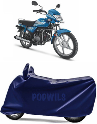 PODWILS Two Wheeler Cover for Hero(HF Deluxe, Blue)