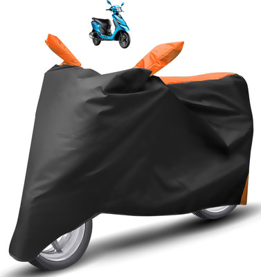 Caronix Two Wheeler Cover for TVS(Zest, Orange)