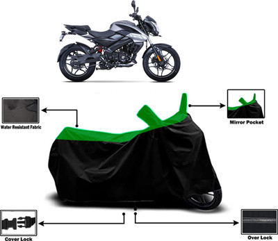 Amexride Two Wheeler Cover for Bajaj(Pulsar NS-160, Green)