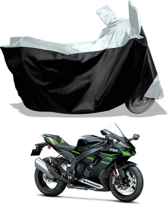 Amexride Two Wheeler Cover for Kawasaki(Ninja ZX-10R BS6, Black)