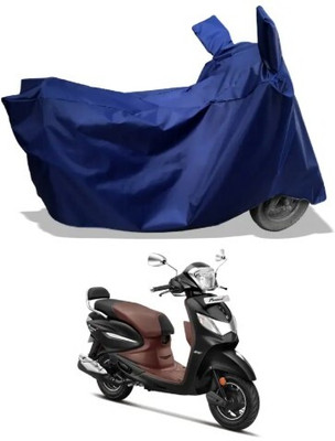 Tritika Waterproof Two Wheeler Cover for Hero(Pleasure Plus, Blue)