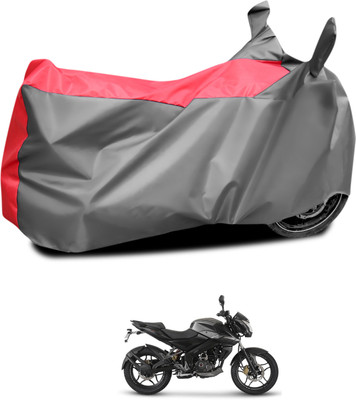 CODOKI Waterproof Two Wheeler Cover for Bajaj(Pulsar 160 NS DTS-i, Grey, Red)