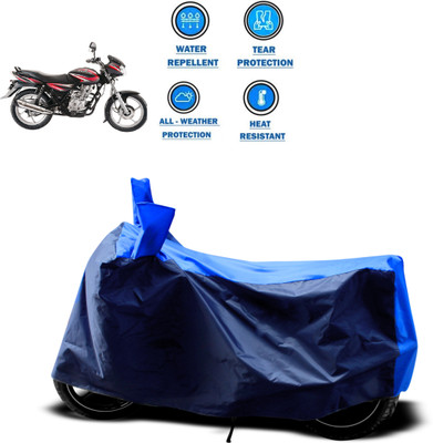 DeepShakshi AUTOMOTIVE Two Wheeler Cover for Bajaj(Discover 125 DTS-i, Blue, Blue)