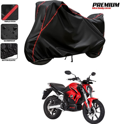 SThanaveX Two Wheeler Cover for Revolt(RV 400, Black)