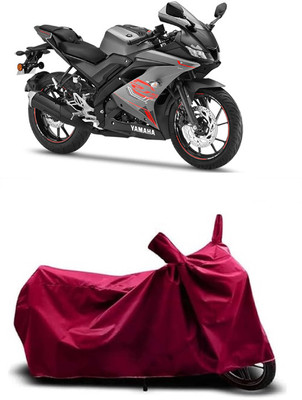 Coxtor Waterproof Two Wheeler Cover for Yamaha(YZF-R15 V3 BS6, Maroon)