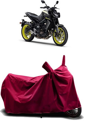 AASHTIK AMRT Two Wheeler Cover for Yamaha(MT 09, Maroon)