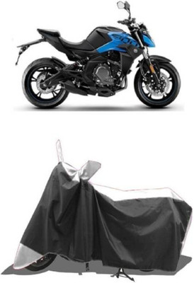 RAAMKM Two Wheeler Cover for Hero, Honda, Bajaj, TVS, Yamaha(X-Blade, White, Black)