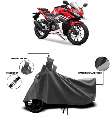 MMSSTAR Waterproof Two Wheeler Cover for Honda(CBR 150R, Grey)