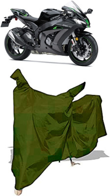 Amexride Two Wheeler Cover for Kawasaki(Ninja ZX-10R SE BS6, Maroon)