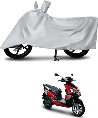 aosis Two Wheeler Cover for Okinawa(i-Praise, Silver)