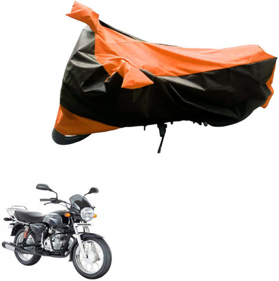 MMSSTAR Waterproof Two Wheeler Cover for Bajaj(CT100, Black, Orange)