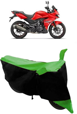 HEMSKAR Two Wheeler Cover for Hero(Xtreme 200S, Black, Green)