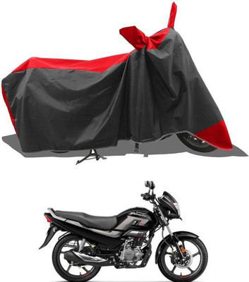 LIFE TO HUB Two Wheeler Cover for Hero, Honda, Bajaj, Ather, TVS, Yamaha(Saluto RX, Black, Red)