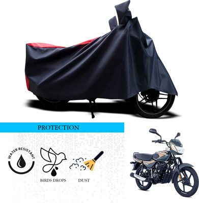 ANTHUB Waterproof Two Wheeler Cover for Bajaj(CT 100, Black, Red)