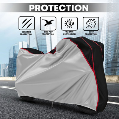 Starvin Waterproof Two Wheeler Cover for Honda(SP125, Silver, Black)